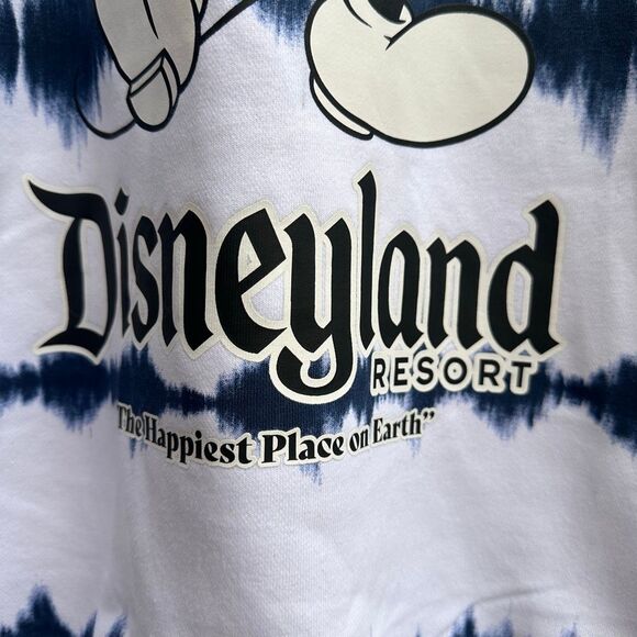 Disney parks Disneyland resort blue white tie-dye Mickey Mouse sweatshirt small - Picture 3 of 8